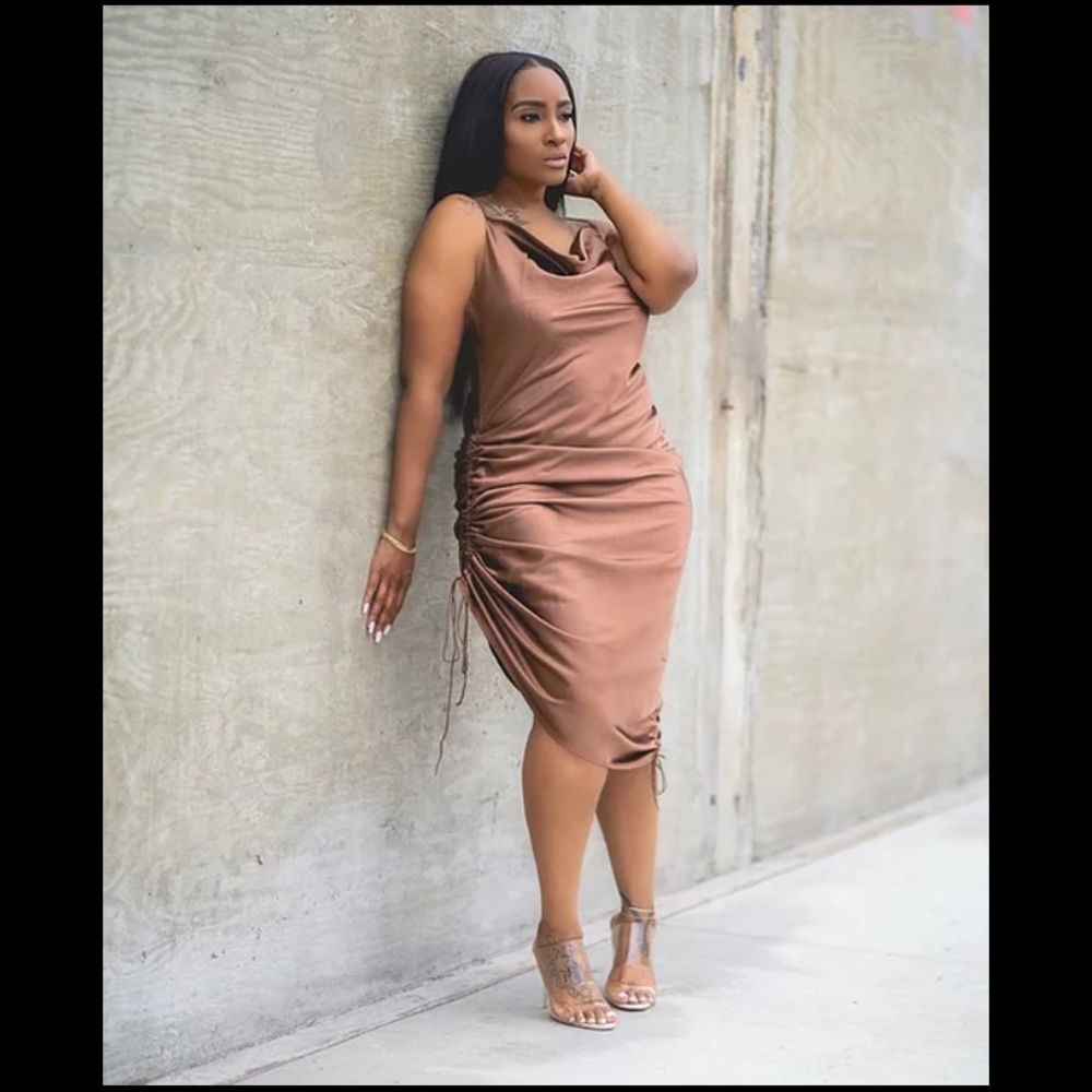 Bronze Sexy Slip Dress!